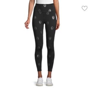Nannette Lepore Skull-Print Leggings